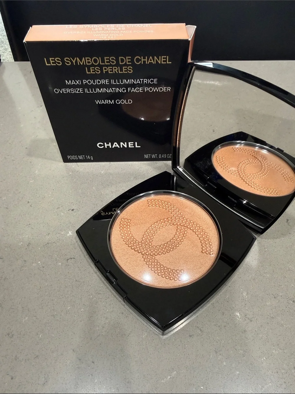 CHANEL Les Symboles Les Perles Oversize Illuminating Face Powder — jumbo, new